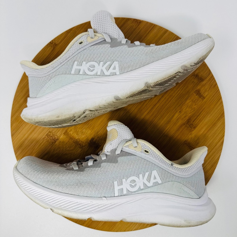 Hoka One One Solimar Womens 8.5 Running Shoes Nimbus Cloud Silver White 1123075